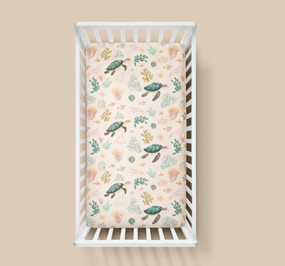 Sea Turtles Crib Sheet