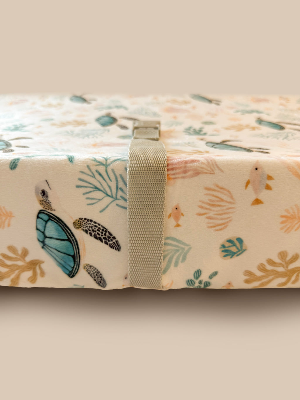 Bundle: Sea Turtle Crib Sheet + Changing Pad Cover