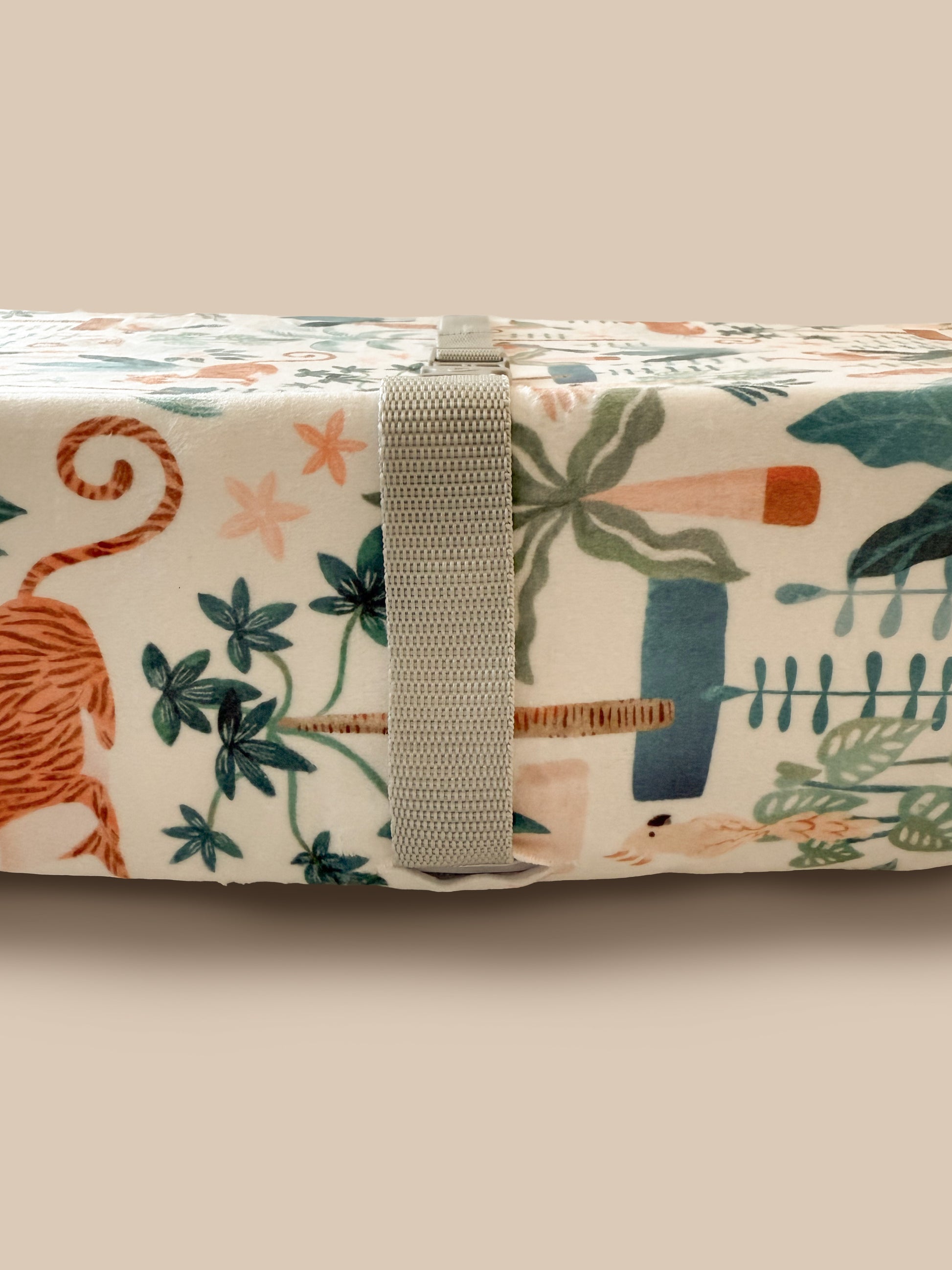Bundle: Tiger Jungle Crib Sheet + Changing Pad Cover